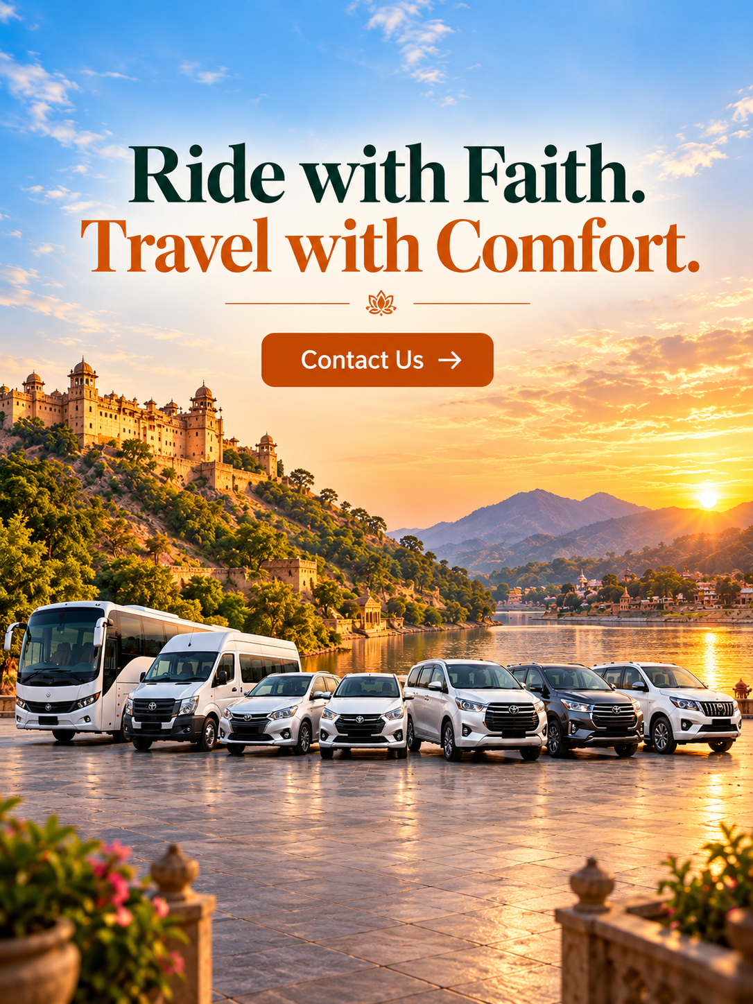 Ride with Faith, Travel with Comfort